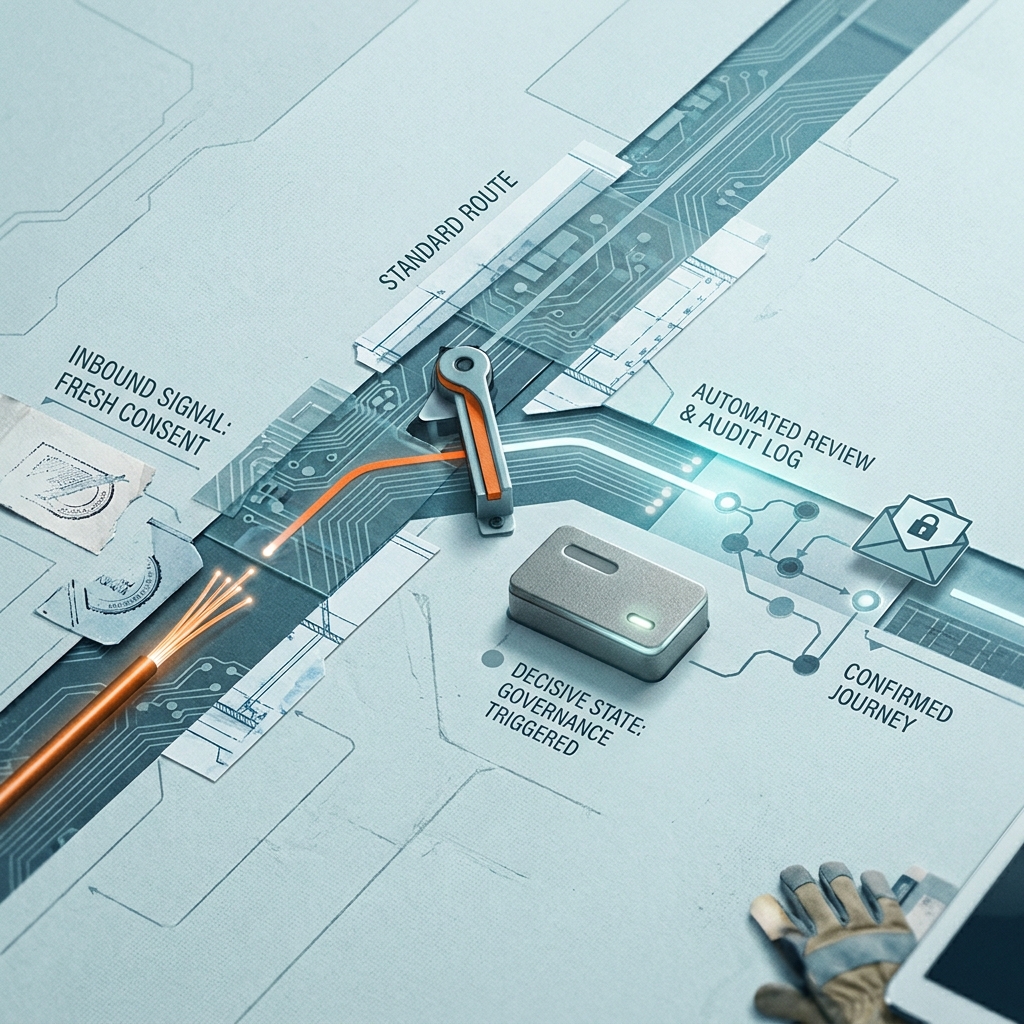 Designing a consent journey that catches risky addresses without spooking good users