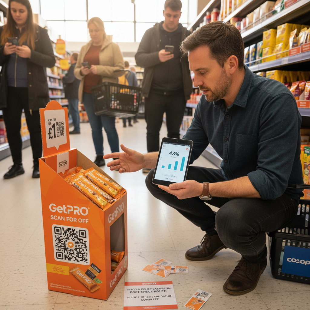 Proof-of-purchase checks after GetPRO Campaigns: a UK decision brief for Tesco and Co-op coupon mechanics