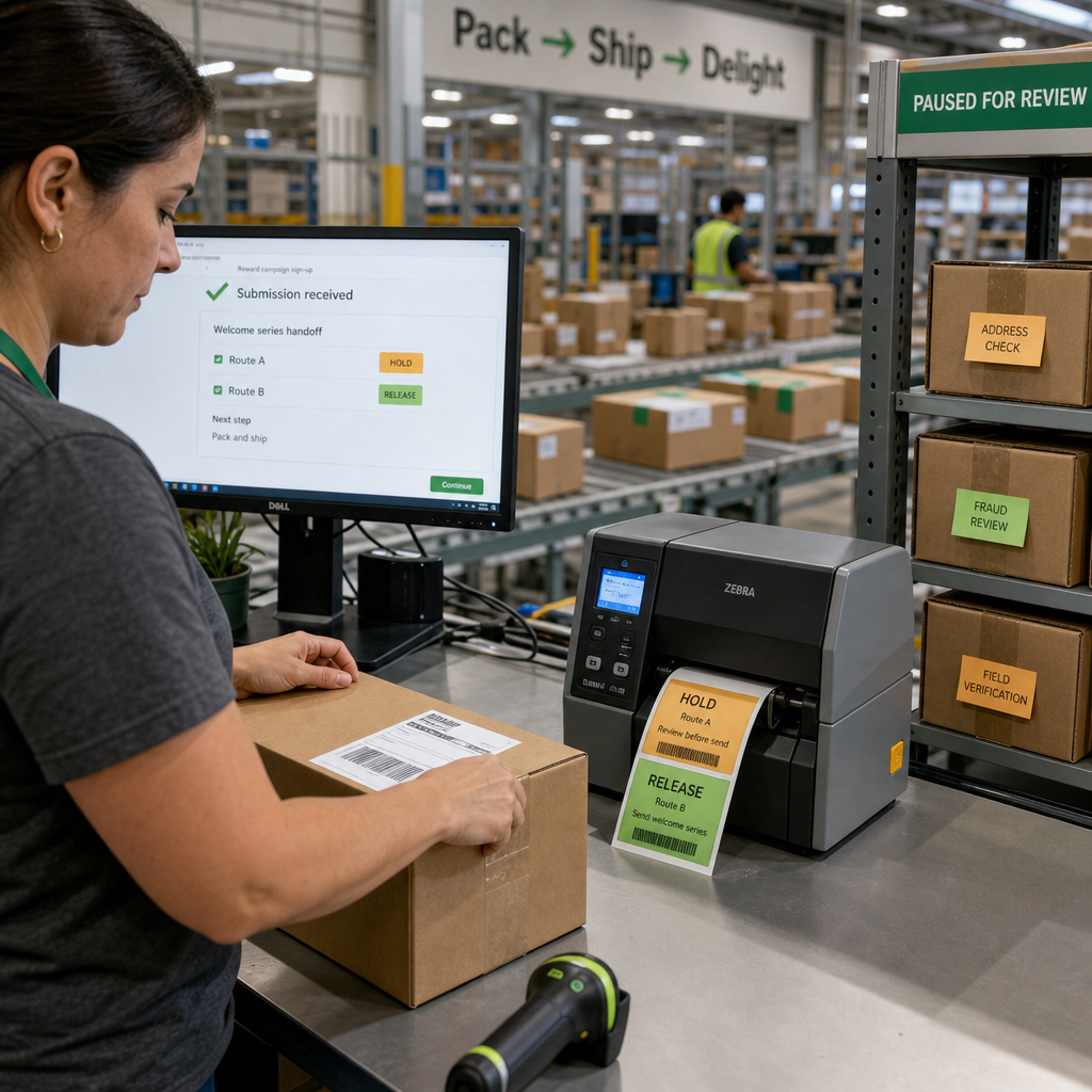 Inside a reward-campaign sign-up: where deliverability controls earn trust, not friction
