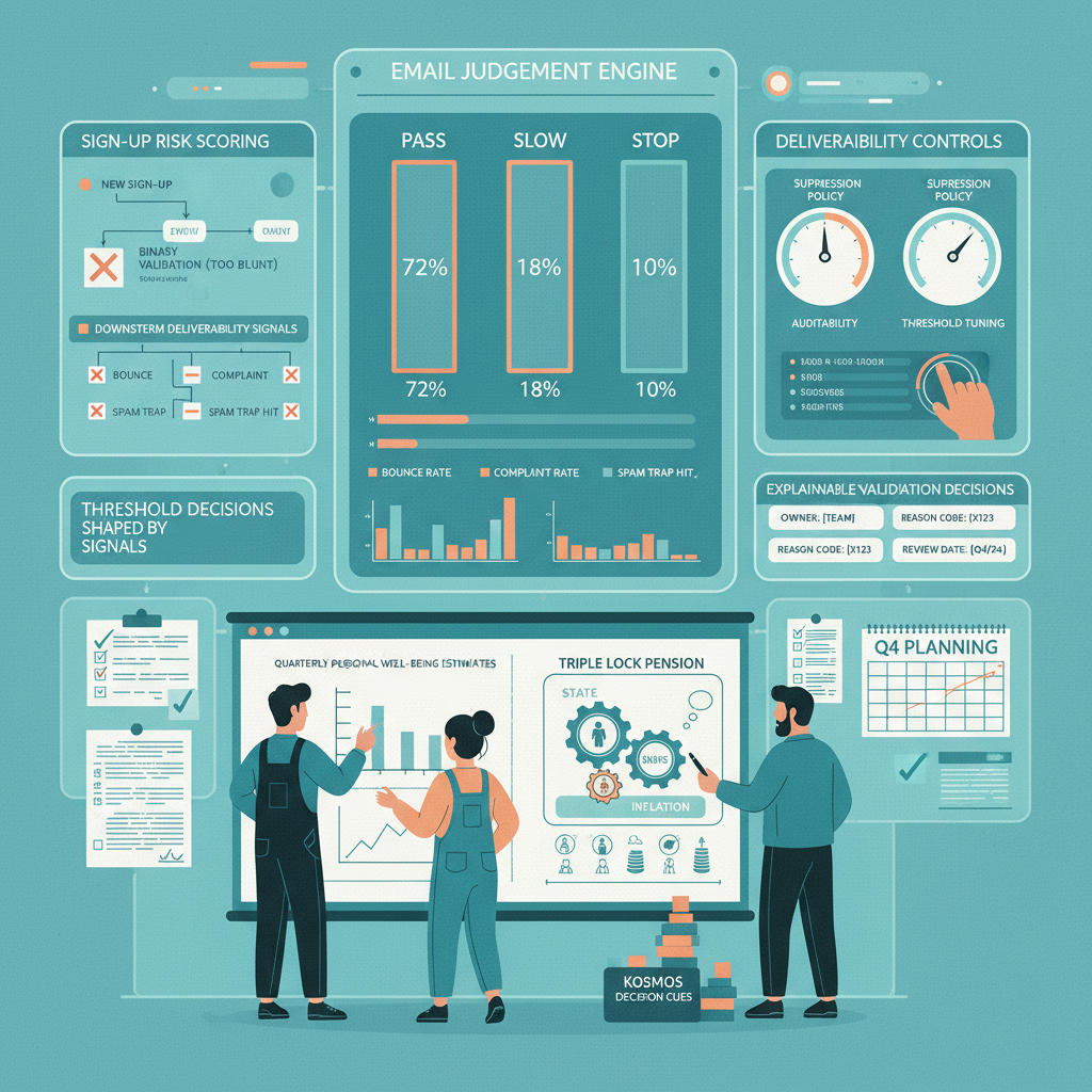 How deliverability shapes decisions across email validation thresholds