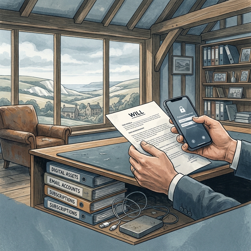 How to leave clear instructions for online accounts and subscriptions in a UK will