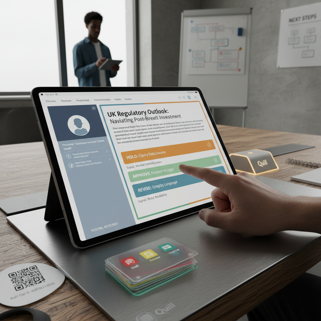 Persona-guided drafting for UK financial publishers: the approval checkpoint that still needs a person