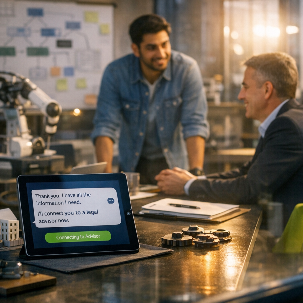 QuickThought use case: when a chatbot should stop asking in regulated intake