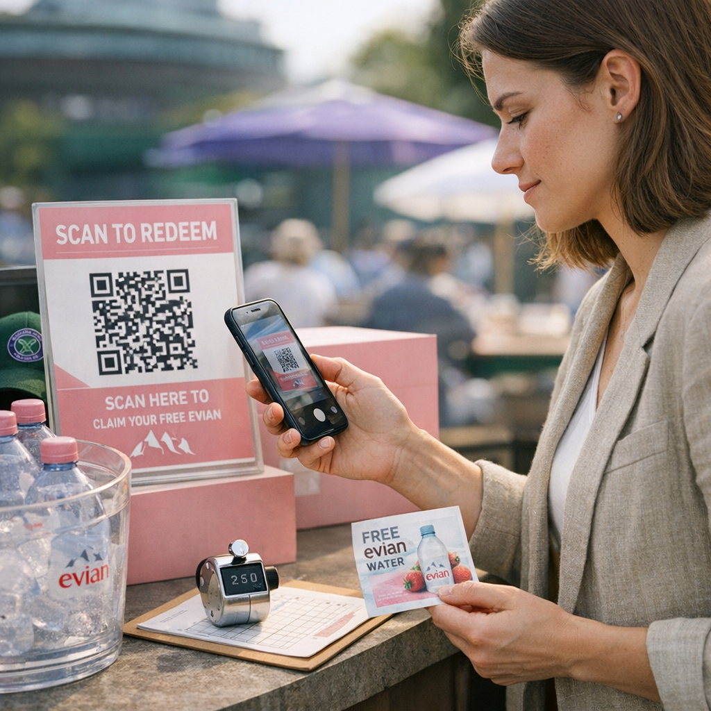 How Evian's 25% uplift in email sign-ups sharpens the case for scan-to-redeem simplicity