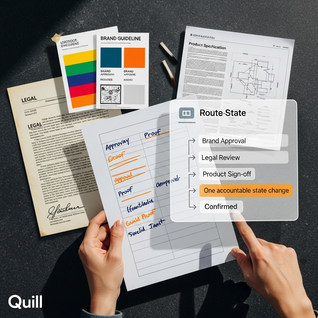 Approval baselines in Quill: what to configure before multi party review goes live