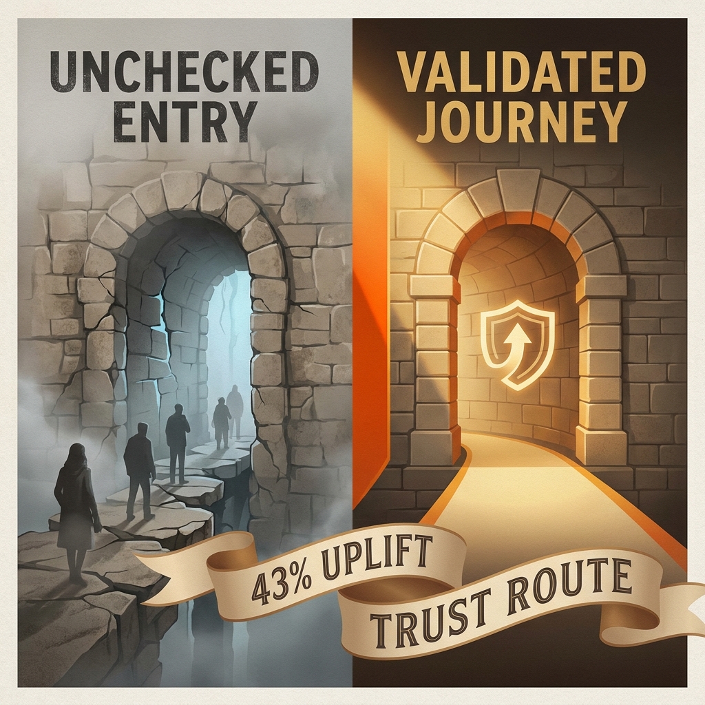 What a 43% sign-up lift teaches lifecycle teams about validation before the first welcome email