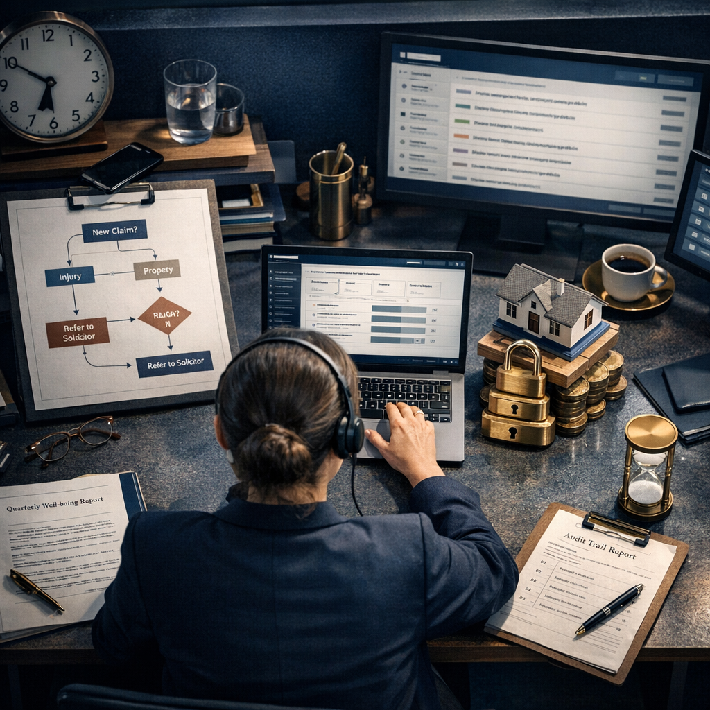 Claims overflow without extra headcount: a QuickThought decision-tree pattern for out-of-hours legal intake