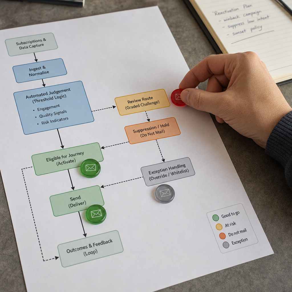 Silent rejects versus visible review: an analysis of deliverability control in lifecycle email ops