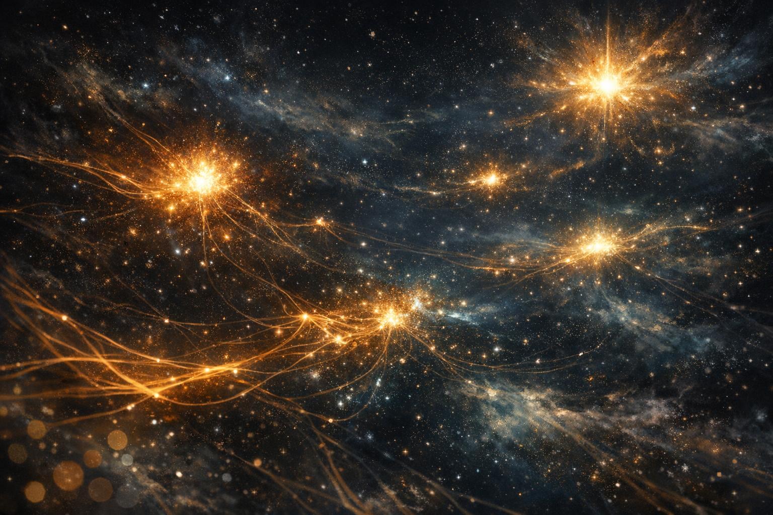 DNA product visual in the Kosmos starfield style