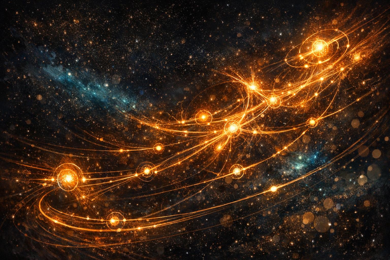 MAIA product visual in the Kosmos starfield style