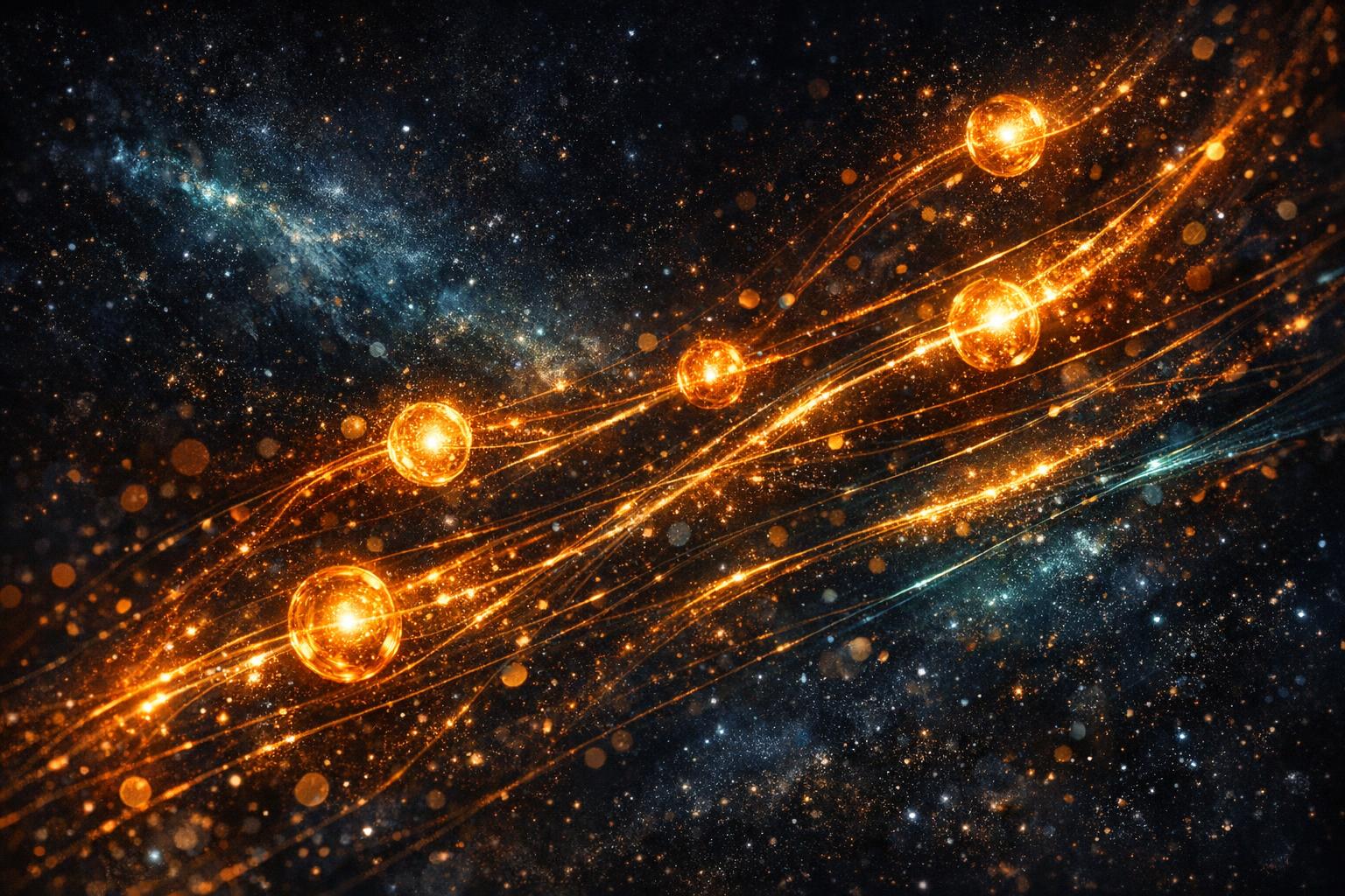 ONECARD product visual in the Kosmos starfield style