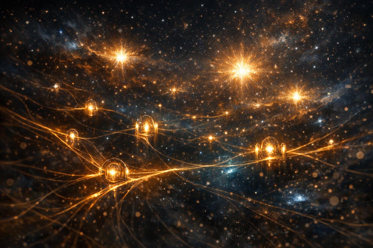 Payment Services product visual in the Kosmos starfield style