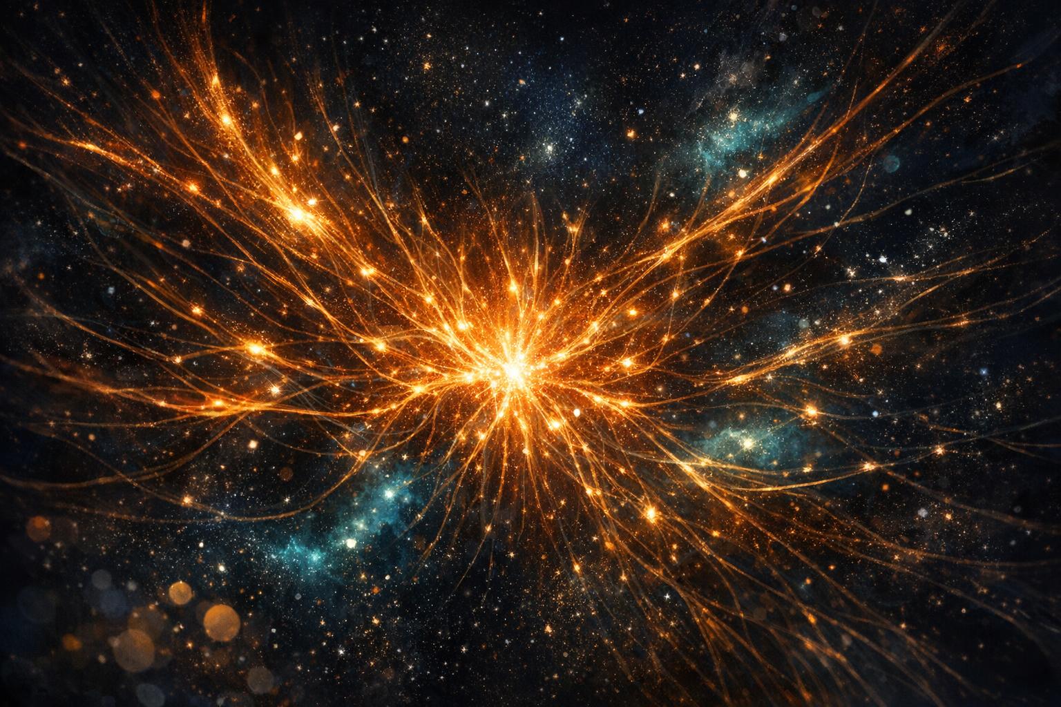 Quill product visual in the Kosmos starfield style